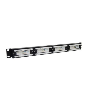 پچ پنل 24 پورت همراه با کیستون Cat6 UTP وی نت V-NPC6U024