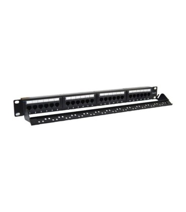پچ پنل 24 پورت همراه با کیستون Cat6 UTP وی نت V-NPC6U024