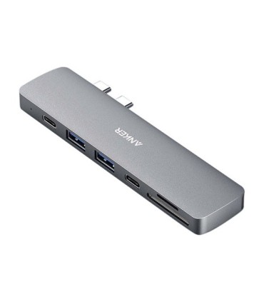 هاب 7 پورت Type C به USB 3.0 با پورت Type C و HDMI و درگاه کارت حافظه با قابلیت PD انکر A8371 547
