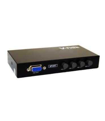 سوئیچ 4 پورت VGA دستی وی نت V-SWVGAM04