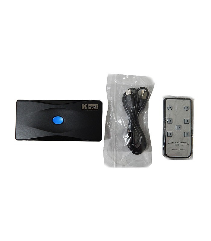 سوئیچ 5 پورت HDMI با رزولوشن 4Kx2K و ریموت کنترل کی نت