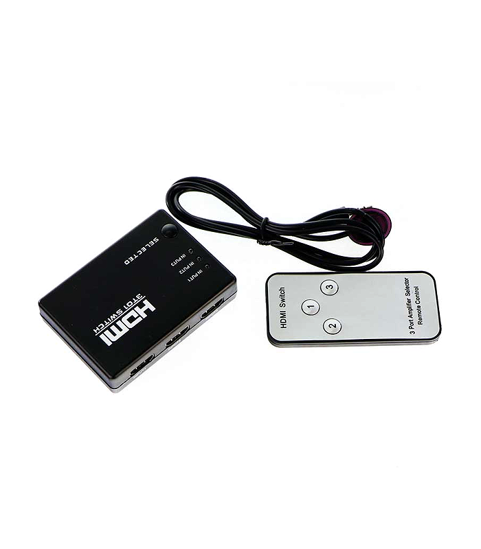 سوئیچ 3 پورت HDMI با ریموت کنترل وی نت V-SWHD1403