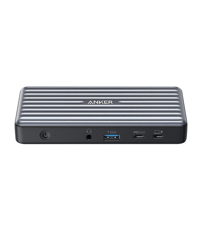 هاب 9 پورت Type C به USB 3.1 - 2.0 با پورت میکروفون و HDMI و Type C و LAN و DisplayPort با قابلیت PD انکر A8394