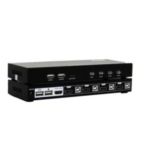 کی وی ام سوئیچ 4 پورت HDMI اتوماتیک همراه کابل کی نت K-SWKH404