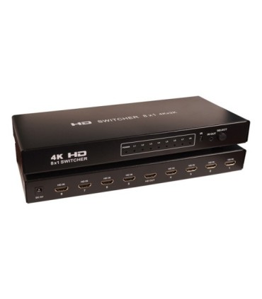 سوئیچ 8 پورت HDMI با آداپتور کی نت K-SWHD2008