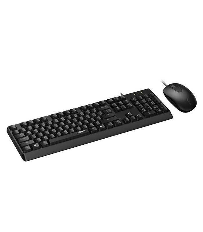 کیبورد و ماوس باسیم رپو X130 Pro با حروف فارسی