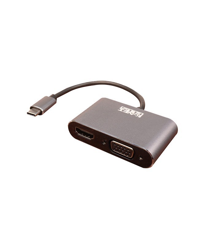 تبدیل Type C به VGA و HDMI کی نت پلاس KP-COCM2HV02