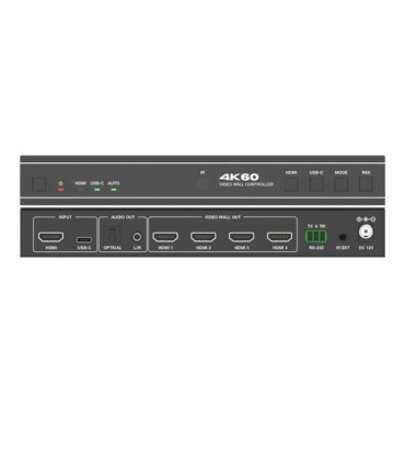 سوئیچ کنترلر ویدیو وال 4 پورت HDMI با رزولوشن 4k با ریموت کنترل فرانت FN-W214C