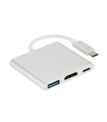 هاب 3 پورت Type C به 3.0 USB با پورت HDMI با قابلیت PD لایمستون LS-UCH