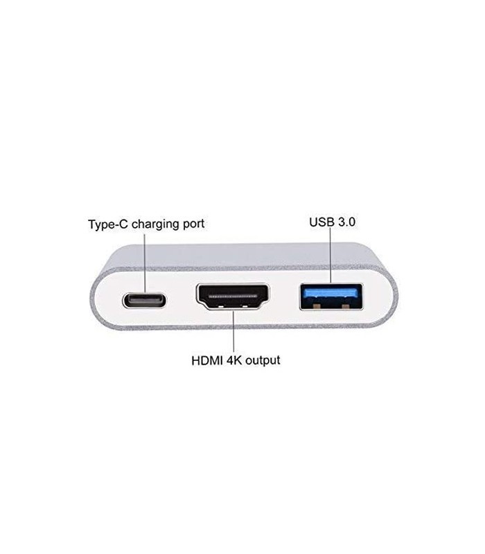 هاب 3 پورت Type C به 3.0 USB با پورت HDMI با قابلیت PD لایمستون LS-UCH