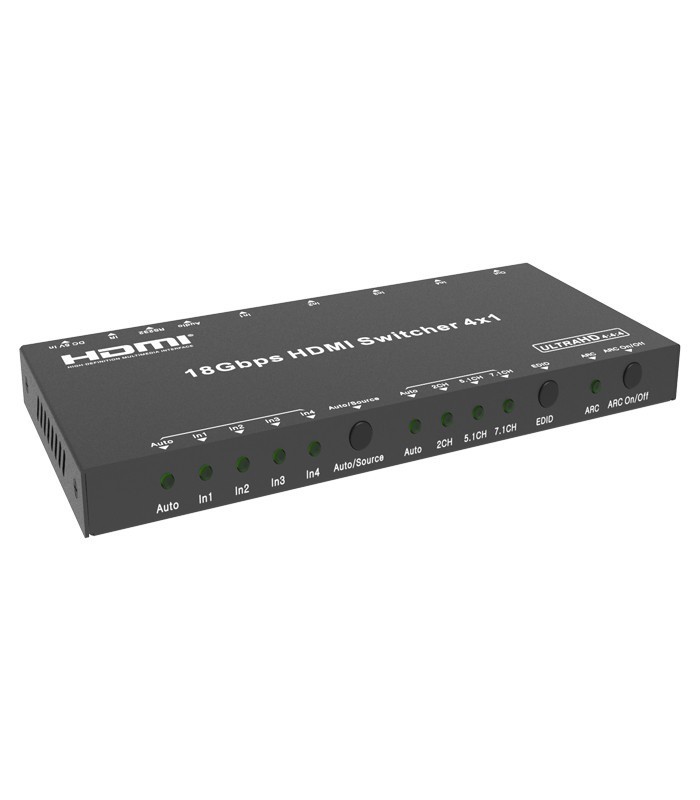 سوئیچ 4 پورت HDMI v2.0 با خروجی صدا و RS232 فرانت FN-S241A
