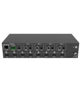 ماتریکس سوئیچ 4 در 4 HDMI با قابلیت 3D و رزولوشن 4K با ریموت کنترل فرانت FN-V244