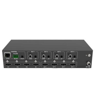 ماتریکس سوئیچ 4 در 4 HDMI با قابلیت 3D و رزولوشن 4K با ریموت کنترل فرانت FN-V244