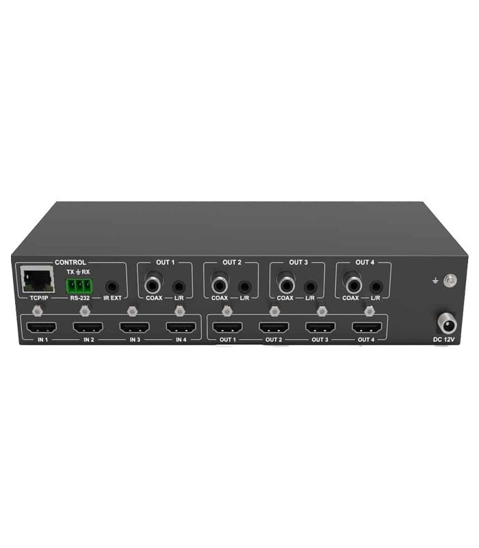 ماتریکس سوئیچ 4 در 4 HDMI با قابلیت 3D و رزولوشن 4K با ریموت کنترل فرانت FN-V244
