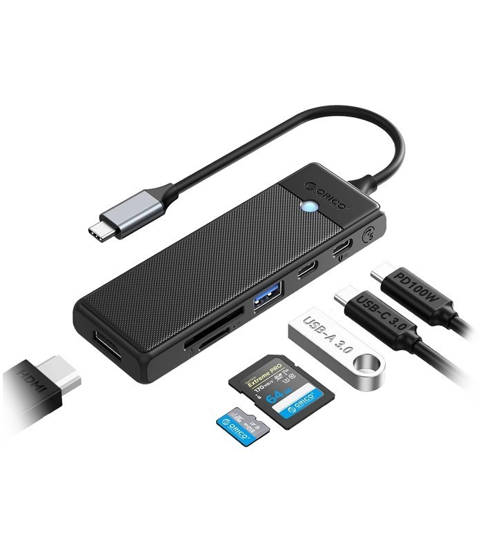 هاب 6 پورت Type C اوریکو PWD-6PS