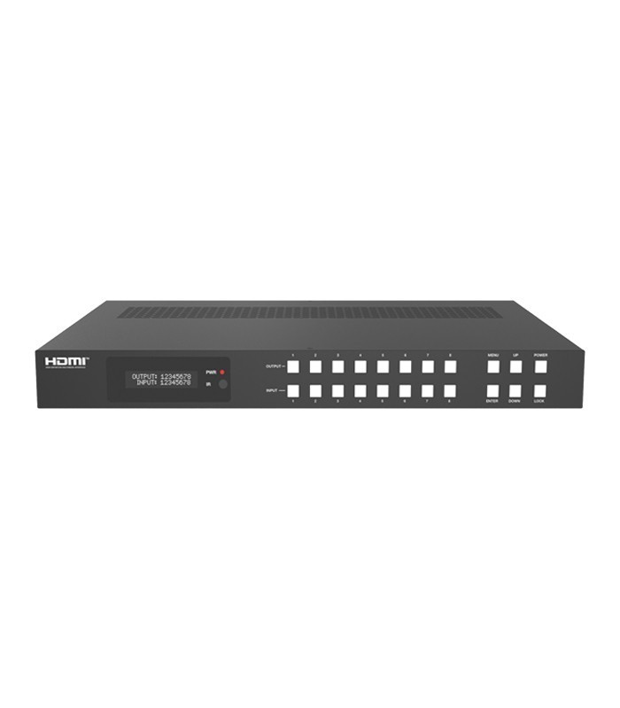 ماتریکس سوئیچ 8 در 8 HDMI با قابلیت ویدیو وال با ورودی/خروجی صدا فرانت FN-W288
