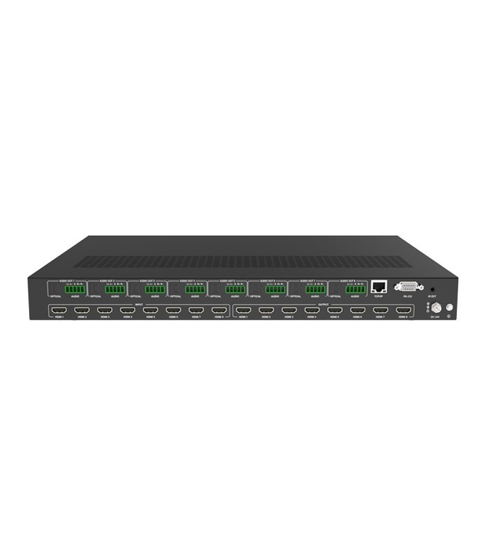 ماتریکس سوئیچ 8 در 8 HDMI با قابلیت ویدیو وال با ورودی/خروجی صدا فرانت FN-W288