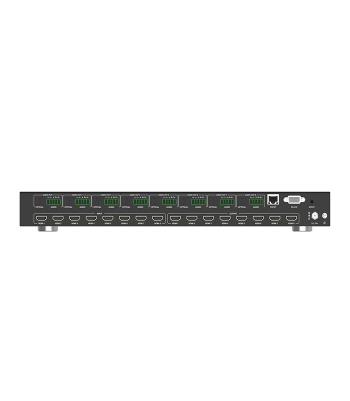 ماتریکس سوئیچ 8 در 8 HDMI با قابلیت ویدیو وال با ورودی/خروجی صدا فرانت FN-W288