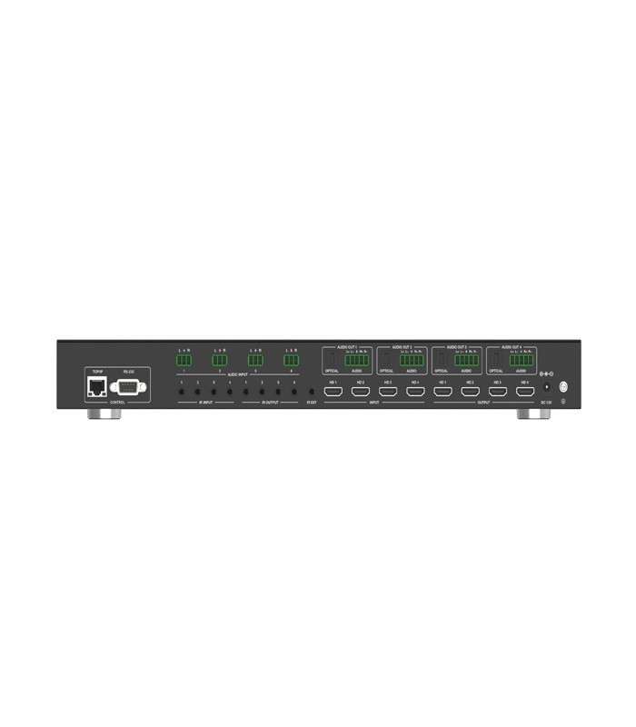 ماتریکس سوئیچ 4 در 4 HDMI با قابلیت ویدیو وال و ماتریکس صدا با ریموت کنترل فرانت FN-W244