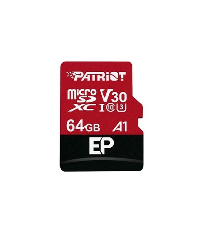 کارت حافظه microSDXC پاتریوت EP کلاس 10 سرعت 90MBps ظرفیت 64 گیگابایت همراه با آداپتور SD