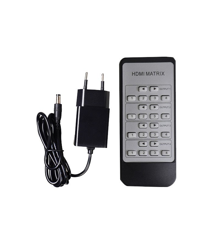 ماتریکس سوئیچ 4 در 4 HDMI با ریموت کنترل کی نت K-MAHD1344
