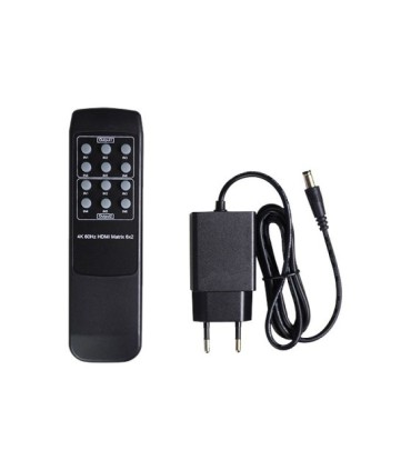 ماتریکس سوئیچ 6 در 2 HDMI با ریموت کنترل کی نت K-MAHD2062