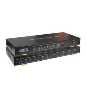 سوئیچ 16 پورت HDMI با ریموت کنترل کی نت K-SWHD2016