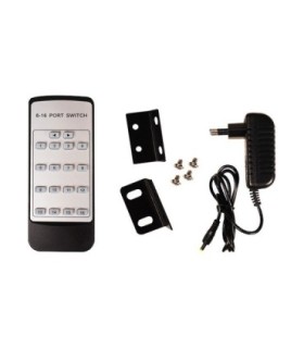 سوئیچ 16 پورت HDMI با ریموت کنترل کی نت K-SWHD2016