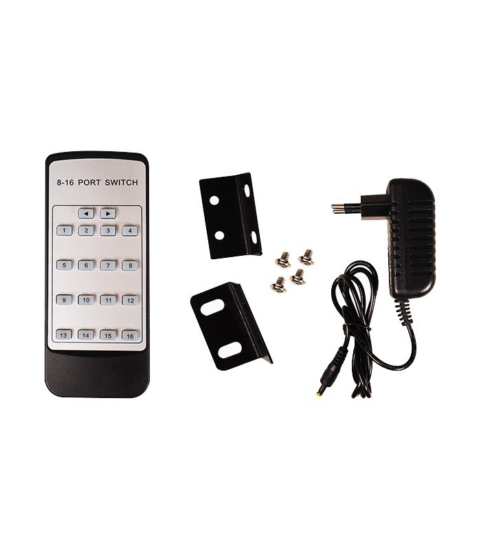 سوئیچ 16 پورت HDMI با ریموت کنترل کی نت K-SWHD2016