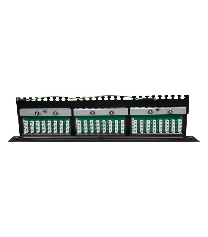 پچ پنل 24 پورت همراه با کیستون Cat6 STP کی نت K-N1121
