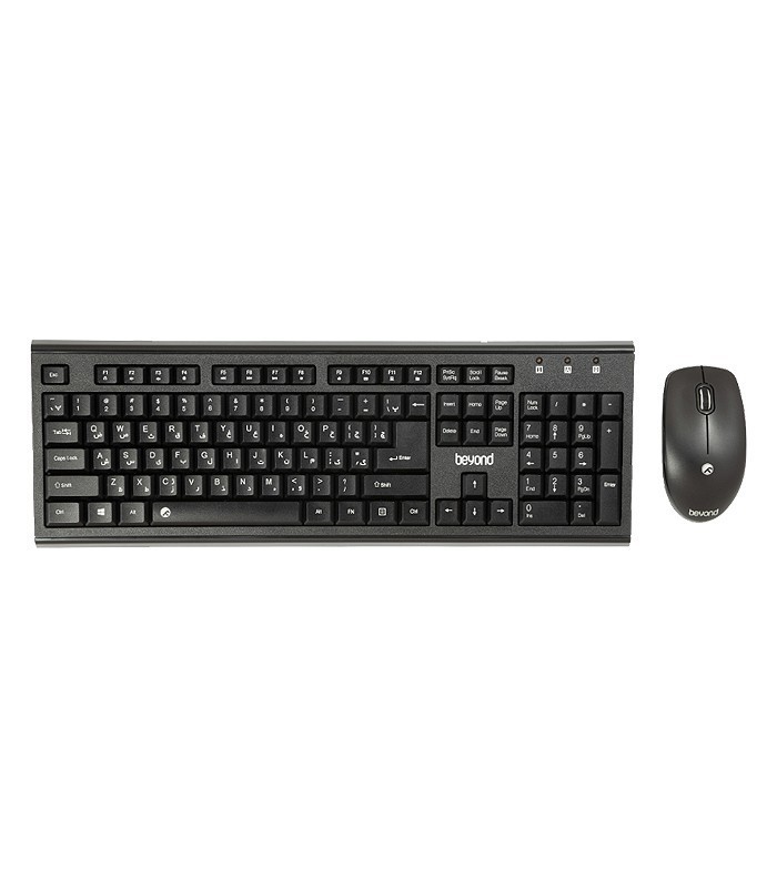 کیبورد و ماوس بی سیم با اسکین بیاند BMK-8320RF با حروف فارسی