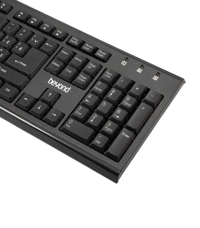 کیبورد و ماوس بی سیم با اسکین بیاند BMK-8320RF با حروف فارسی