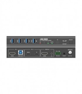 کی وی ام سوئیچ 2 پورت HDMI همراه کابل فرانت FN-K3C21
