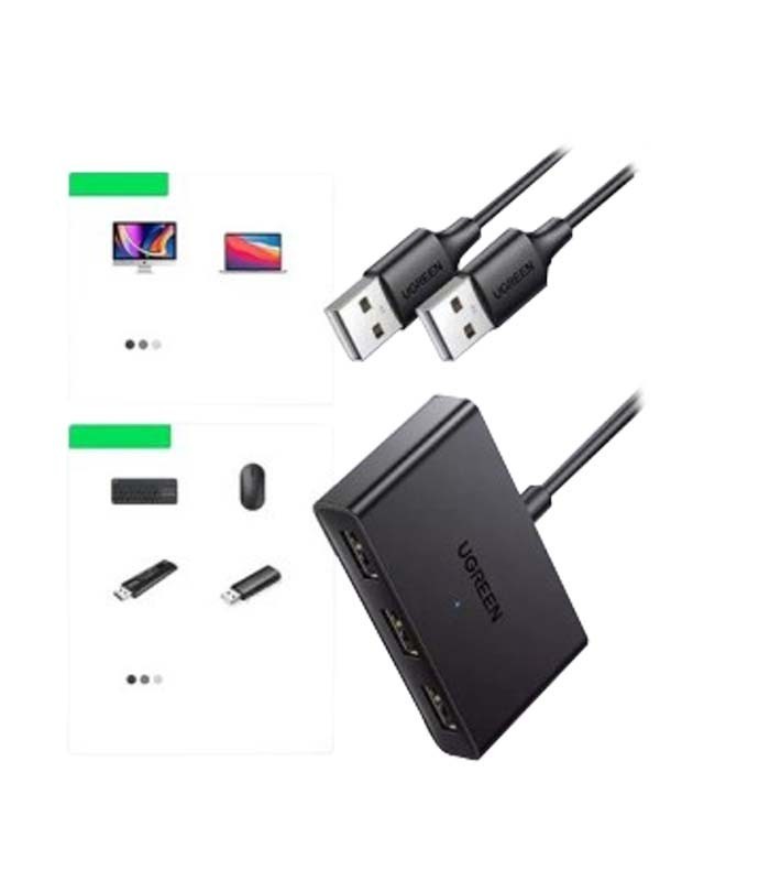هاب سوئیچ 3 در 2 پورت USB 2.0 یوگرین 10935 CM409