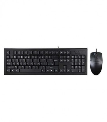 کیبورد و ماوس باسیم ای فورتک KR-8520D با حروف فارسی