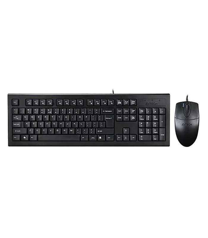 کیبورد و ماوس باسیم ای فورتک KR-8520D با حروف فارسی