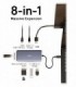 هاب 8 پورت Type C به USB 3.1 با پورت Type C و HDMI و LAN و درگاه کارت حافظه با قابلیت PD انکر 555 A8383 