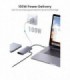 هاب 9 پورت Type C به 3.0 USB با پورت HDMI و VGA و LAN و درگاه کارت حافظه با قابلیت PD یوگرین 70490 CM179