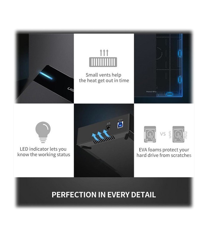 باکس هارد 3.5 اینچ USB 3.0 یوگرین 50422 US222 