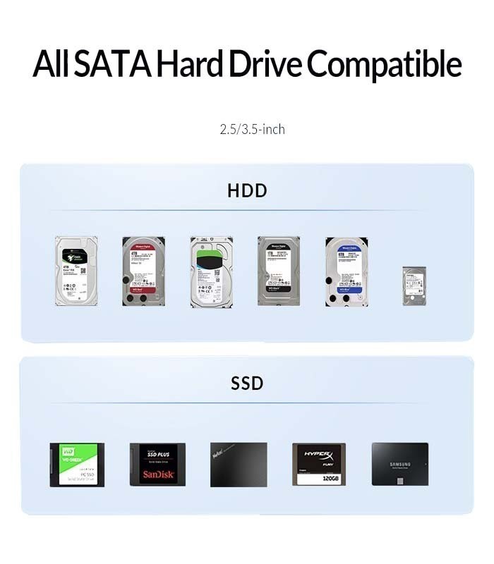 پایه نگهدارنده هارد (داک) 2.5 و 3.5 اینچ USB 3.1 اوریکو 6626C3-C