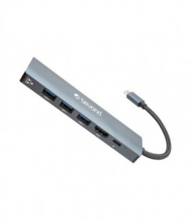 هاب 6 پورت Type C به 3.0 USB با پورت HDMI با قابلیت PD بیاند BA-415
