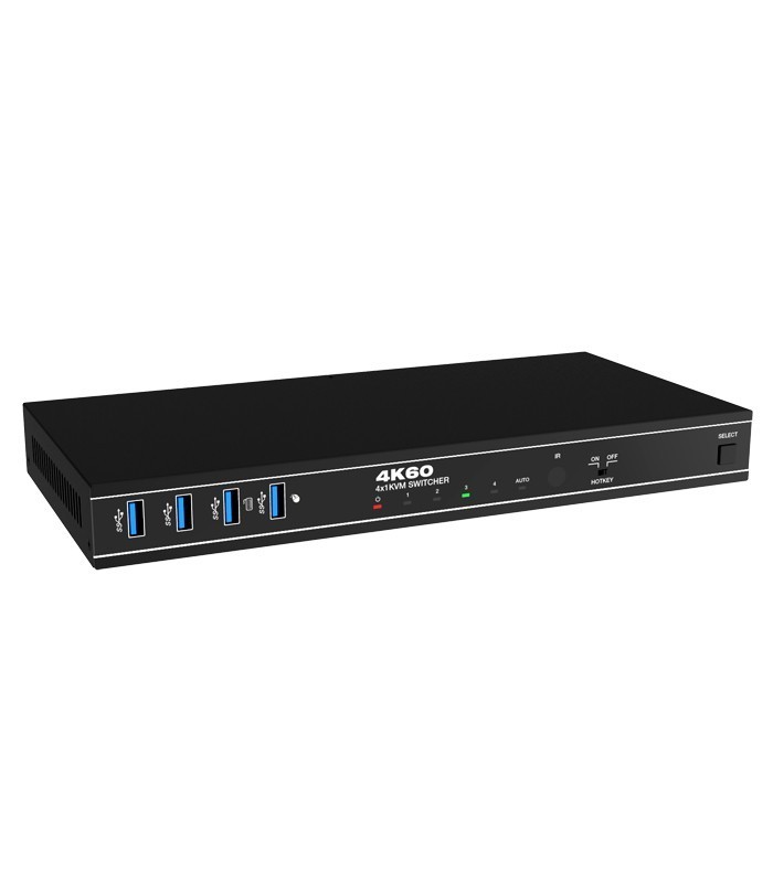 کی وی ام سوئیچ 4 پورت HDMI همراه کابل فرانت FN-K3H41