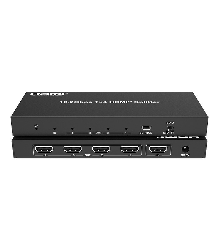 اسپلیتر 4 پورت HDMI با قابلیت 3D و رزولوشن 4Kx2K با قابلیت EDID فرانت FN-V134