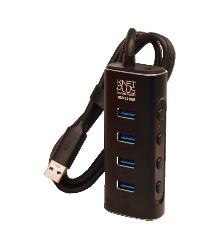 هاب 4 پورت USB 3.1 Gen2 کی نت پلاس KP-HUAMHA34