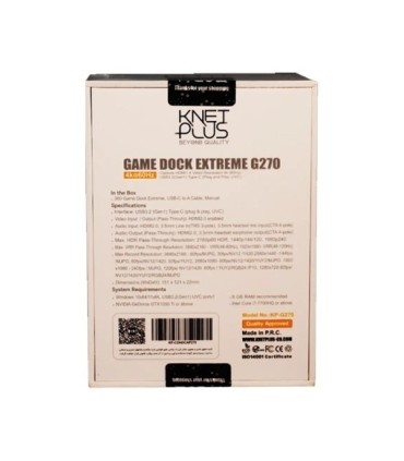 کارت کپچر HDMI به USB 3.2 کی نت پلاس G270