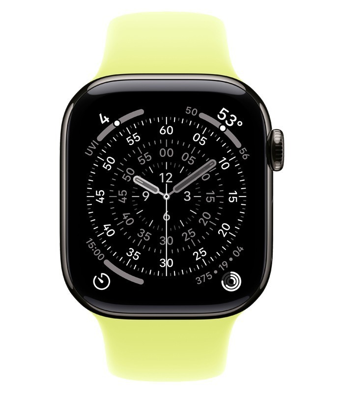 اپل واچ سری 11 تیتانیوم GPS سایز 46mm با بند اسپورت