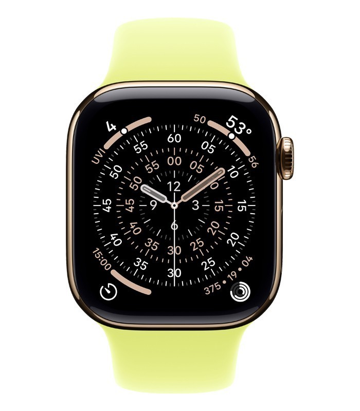 اپل واچ سری 11 تیتانیوم GPS سایز 46mm با بند اسپورت