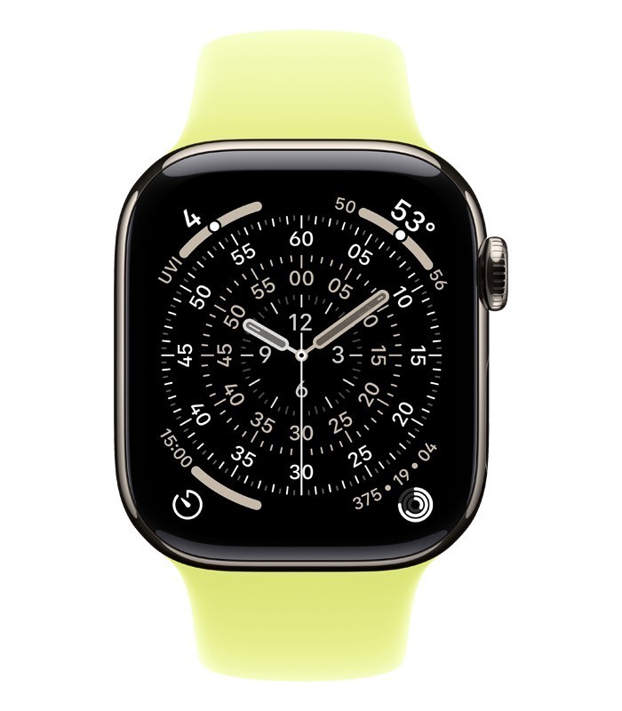 اپل واچ سری 11 تیتانیوم GPS سایز 46mm با بند اسپورت