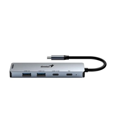 هاب 5 پورت Type C به 3.0 USB با پورت HDMI با قابلیت PD جنیوس UH-500