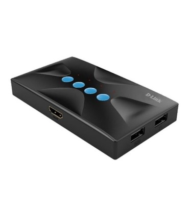 کی وی ام سوئیچ 4 پورت HDMI همراه کابل دی لینک DKVM-410HP